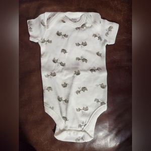 Moon and Back elephant 0-3 months onesie